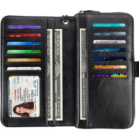 Wallets Multi Card Holder Clutch - Picture 2 of 7